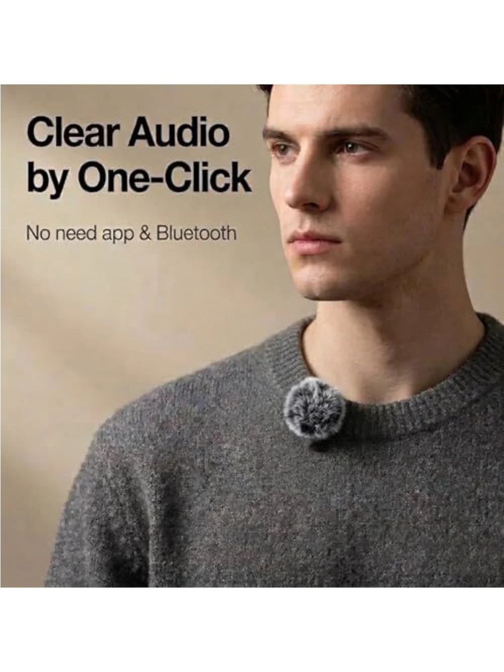 2 packs Wireless microphone for iPhone 15, Android, USB C, iPad
